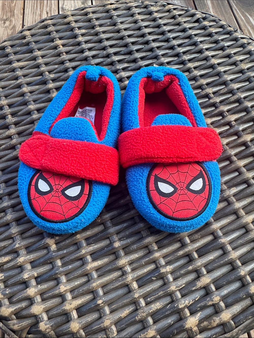 Disney Blue & Red Spider-Man Kids One Piece Footies